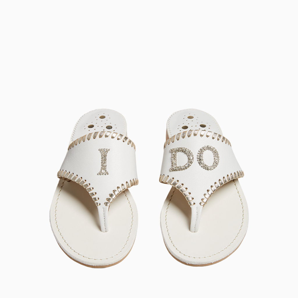 Jack Rogers - Jacks "I DO" Sandal - White & Platinum - view 1