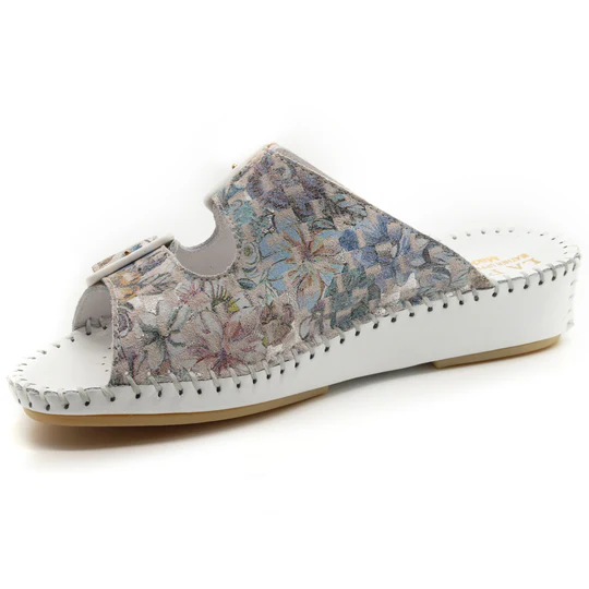 La Plume - Jen Women’s Leather Comfort Slide Sandal