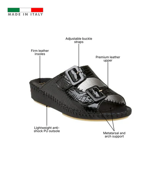 La Plume - Jen Classic Leather Slide
