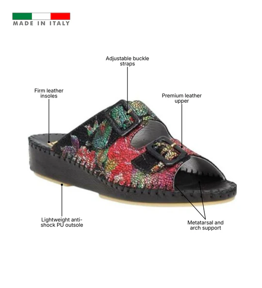 La Plume - Jen Classic Leather Slide