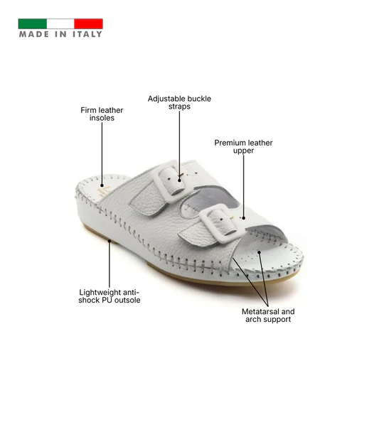 La Plume - Jen Classic Leather Slide