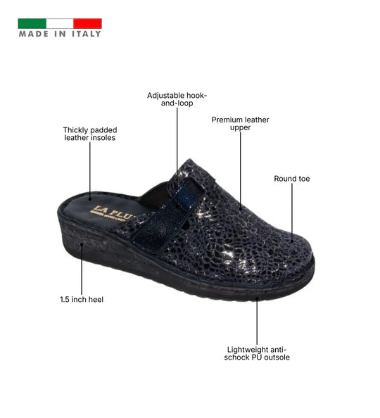 La Plume - Hava Woman's Slip-On Leather Comfort Sandal