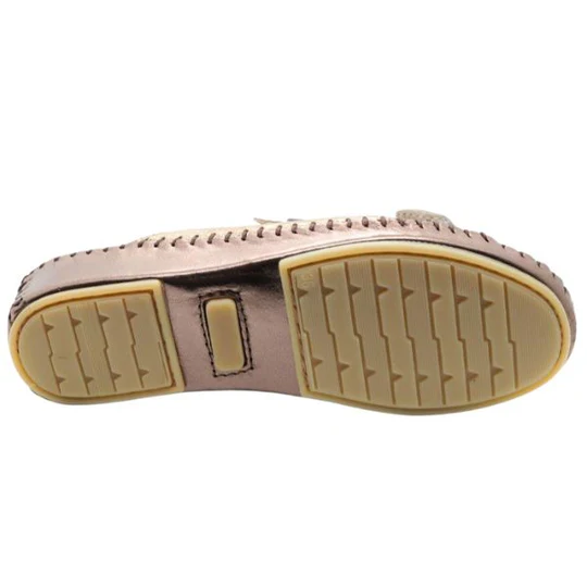 La Plume - Jen Metallic Leather Slide