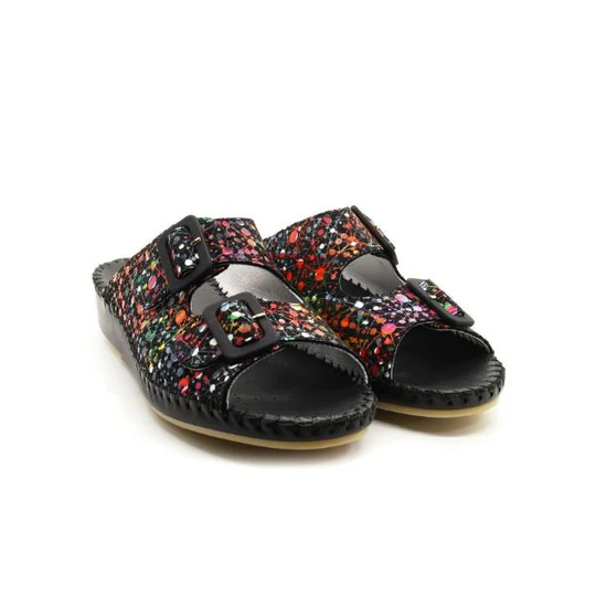 La Plume - Jen Women’s Leather Comfort Slide Sandal
