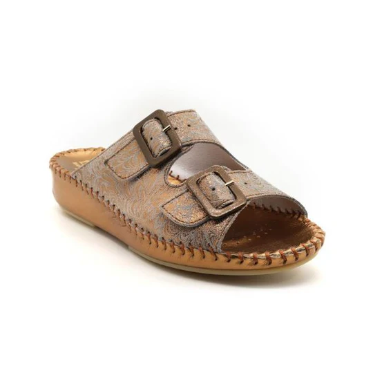 La Plume - Jen Women’s Leather Comfort Slide Sandal