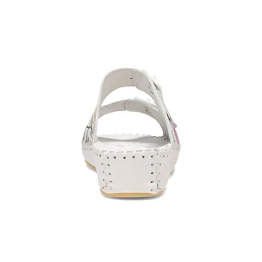 La Plume - Jen Women’s Leather Comfort Slide Sandal