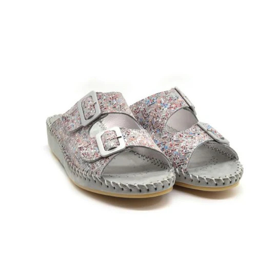La Plume - Jen Women’s Leather Comfort Slide Sandal
