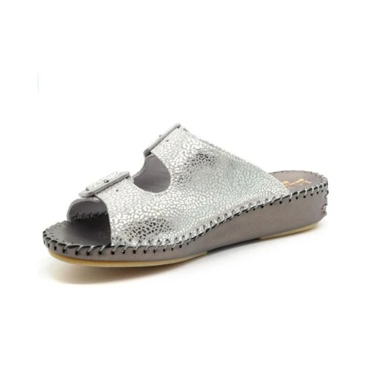 La Plume - Jen Women’s Leather Comfort Slide Sandal
