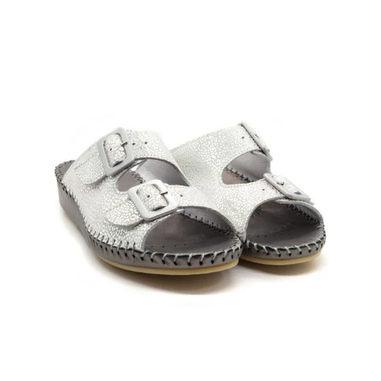 La Plume - Jen Women’s Leather Comfort Slide Sandal