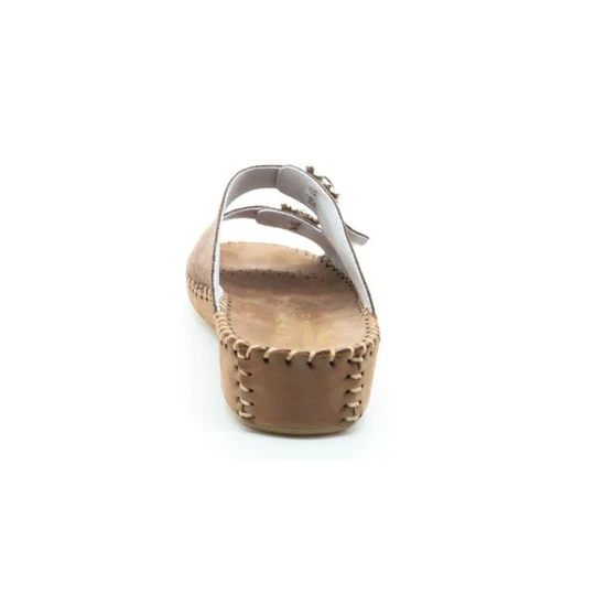 La Plume - Jen Rhinestone Leather Slide
