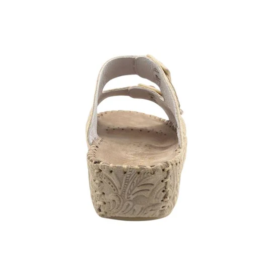 La Plume - Jen Tooled Floral Stamped Slide