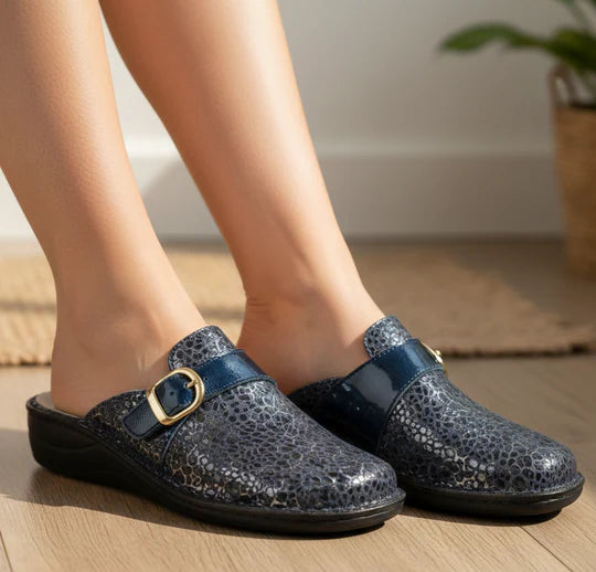 La Plume - Marge Adjustable Leather Mule
