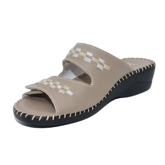 La Plume - Martina Dazzle Leather Sandal