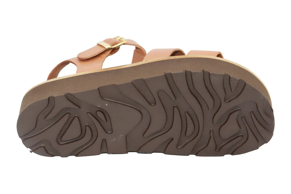 ERIC MICHAEL - MONACO ASYMMETRIC LEATHER SANDAL