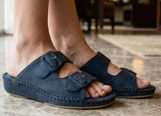 La Plume - Jen Nubuck Leather Slide