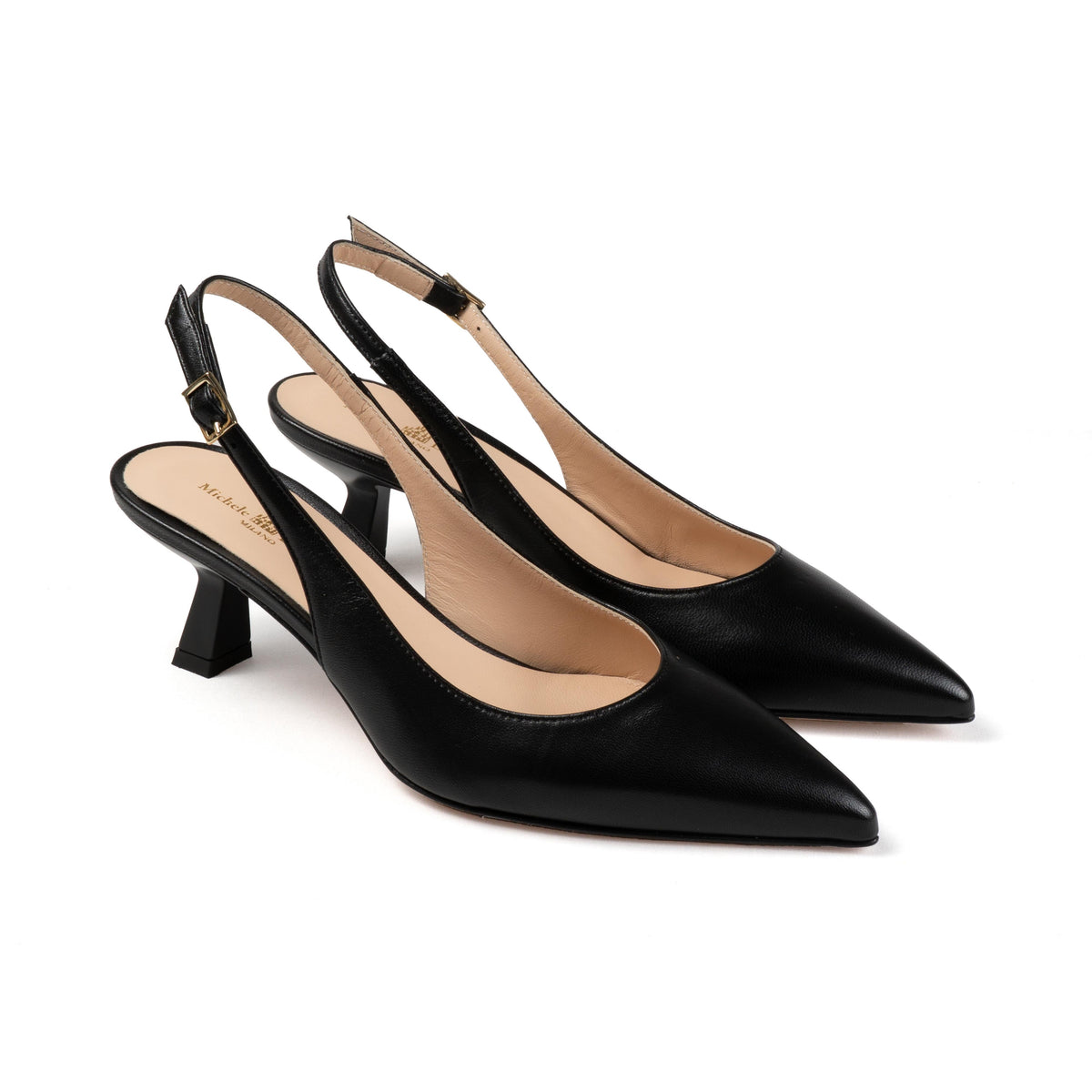 Michele Lopriore Lindsay Slingback 2.5, Soft Leather Black, gallery view 3
