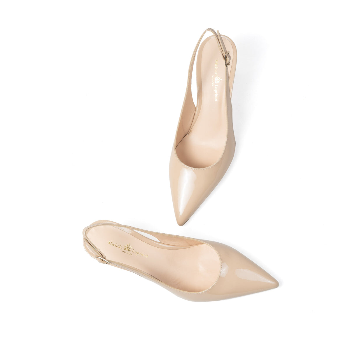 Michele Lopriore Lindsay Slingback 2.5, Patent Leather Nude, gallery view 4