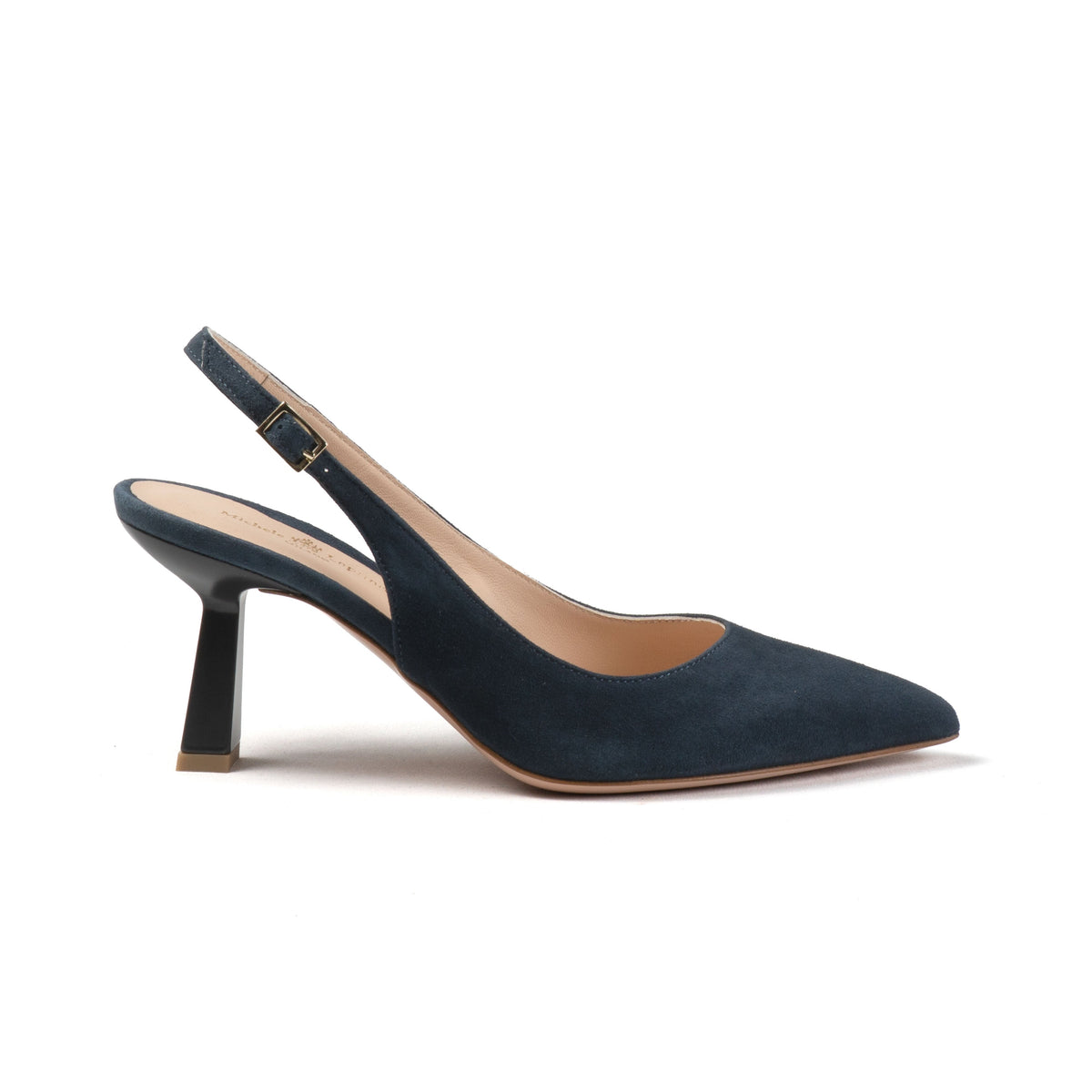 Michele Lopriore Lindsay Sling-Back, Suede Blue, product view