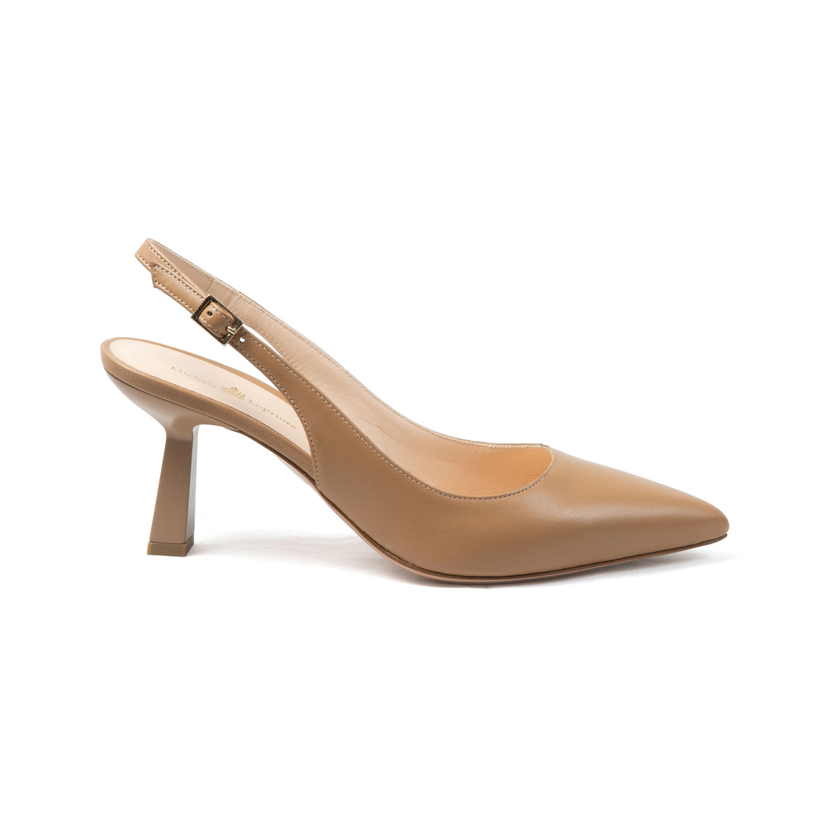Michele Lopriore Lindsay Sling-Back, Genuine Tan Leather, product view