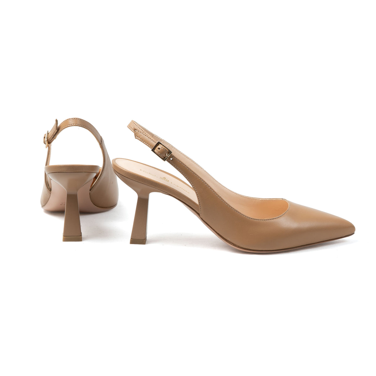 Michele Lopriore Lindsay Sling-Back, Genuine Tan Leather, gallery view 2