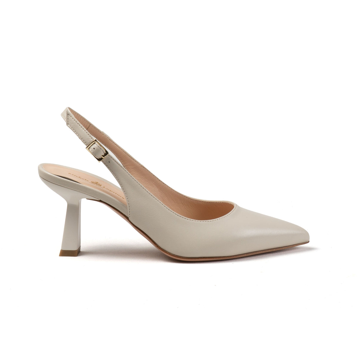 Michele Lopriore Lindsay Sling-Back, Genuine Off White Leather, product view
