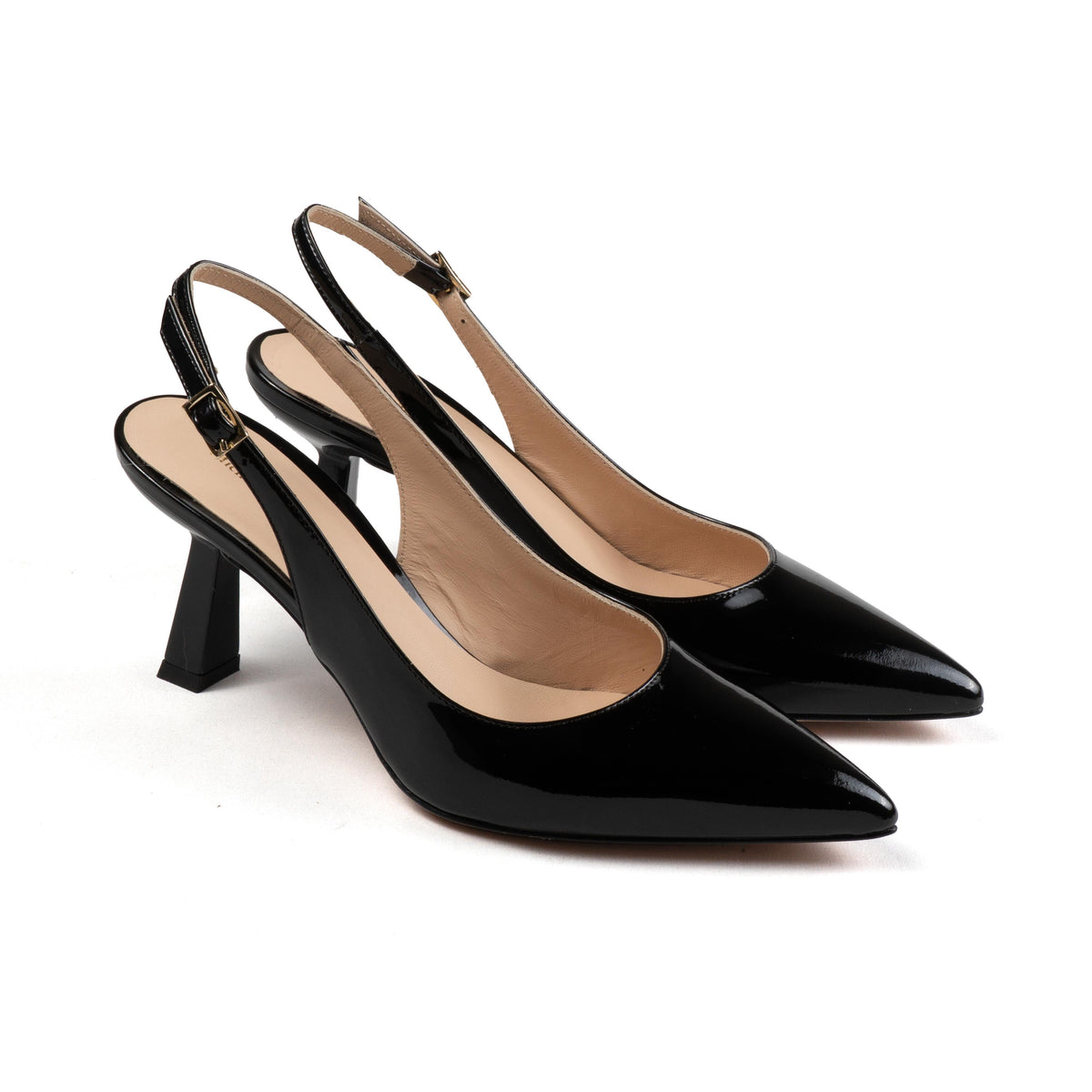Michele Lopriore Lindsay Sling-Back, Patent Leather Black, gallery view 3