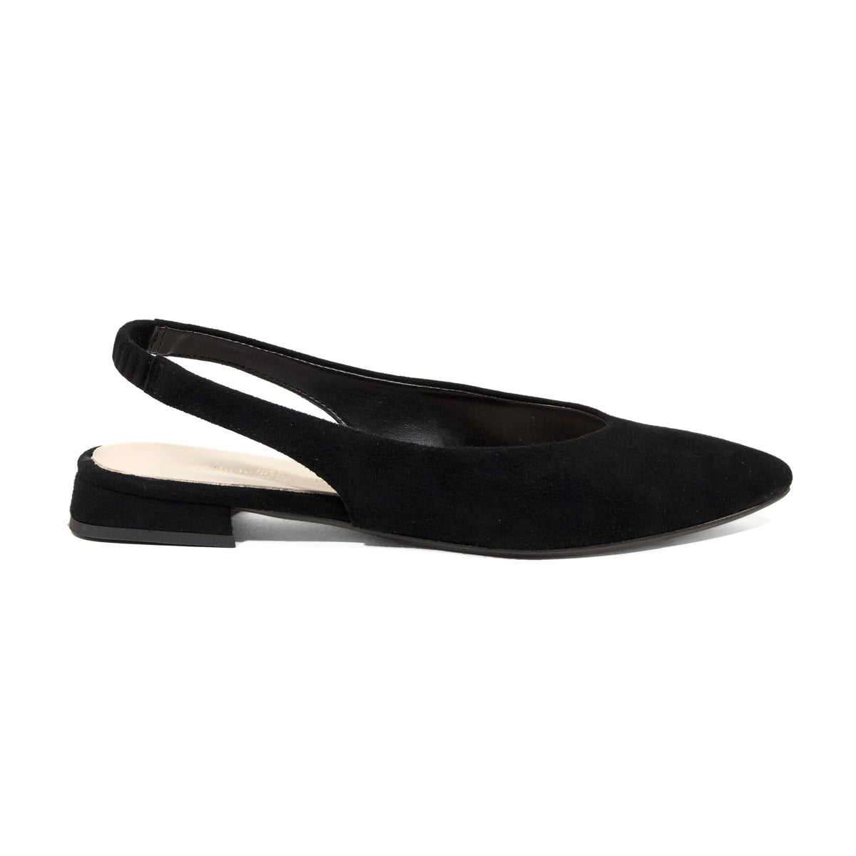 Michele Lopriore Clarissa Slingback Flats, Suede Black, product view