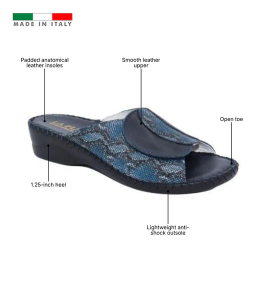 La Plume - Paola Adjustable Leather Slide