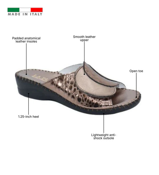 La Plume - Paola Adjustable Leather Slide