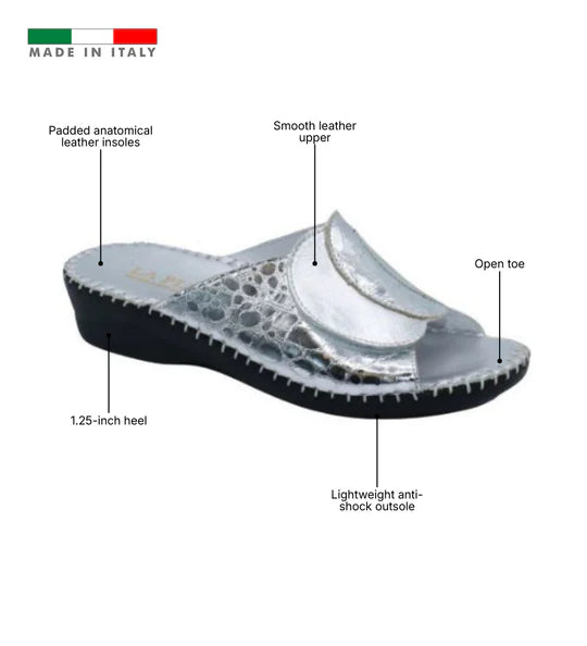 La Plume - Paola Adjustable Leather Slide