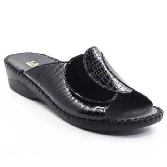 La Plume - Paola Adjustable Leather Slide