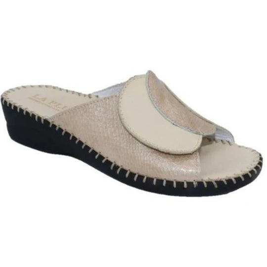 La Plume - Paola Adjustable Leather Slide