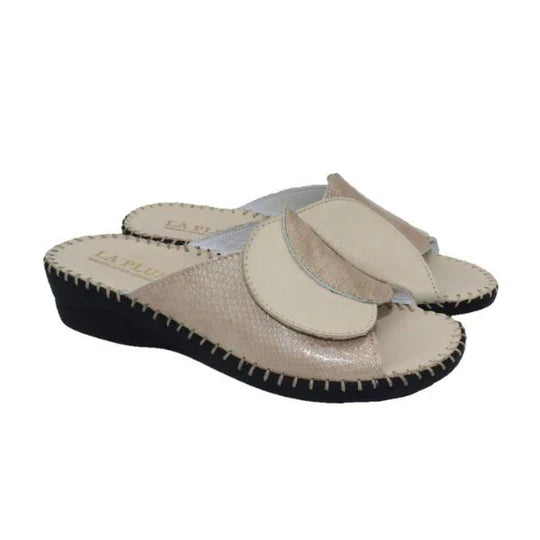 La Plume - Paola Adjustable Leather Slide