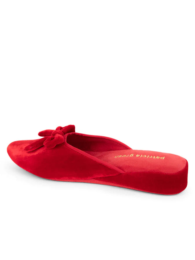 Patricia Green - Bardot Velvet Slip-On Slipper