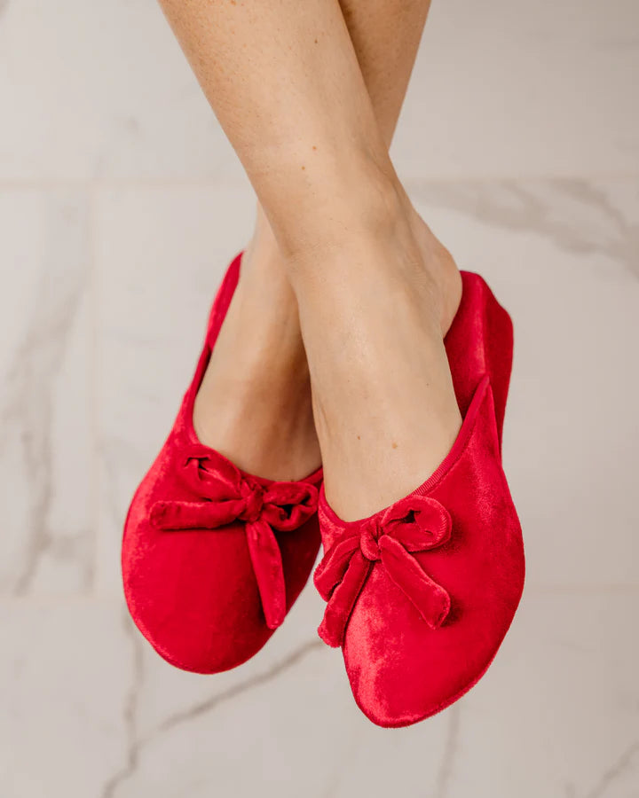 Patricia Green - Bardot Velvet Slip-On Slipper