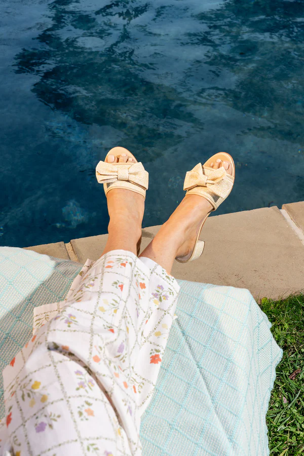 Patricia Green - St. Tropez Bow Block Heel Sandal