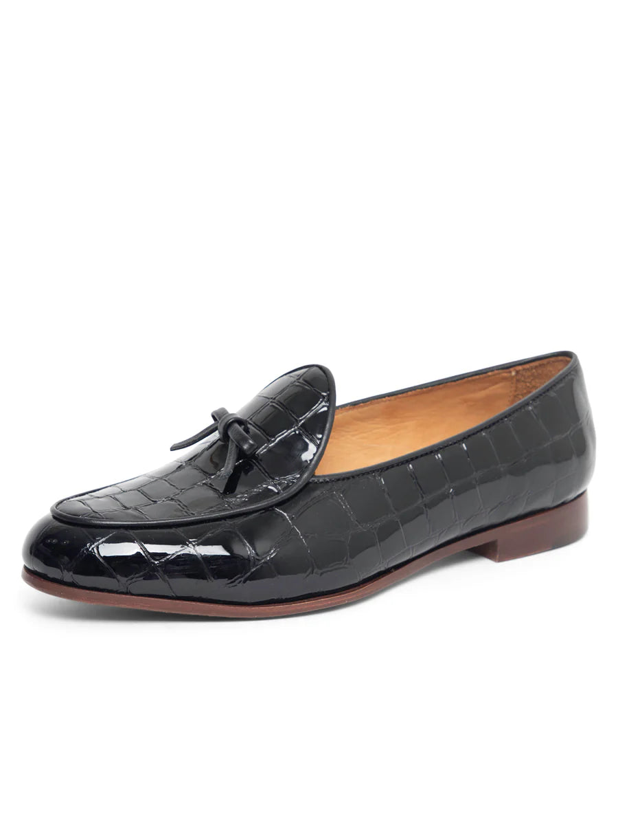Patricia Green - Coco Belgian Loafer in Croc