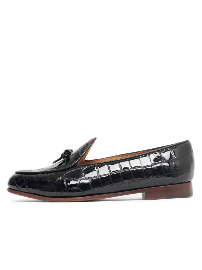 Patricia Green - Coco Belgian Loafer in Croc