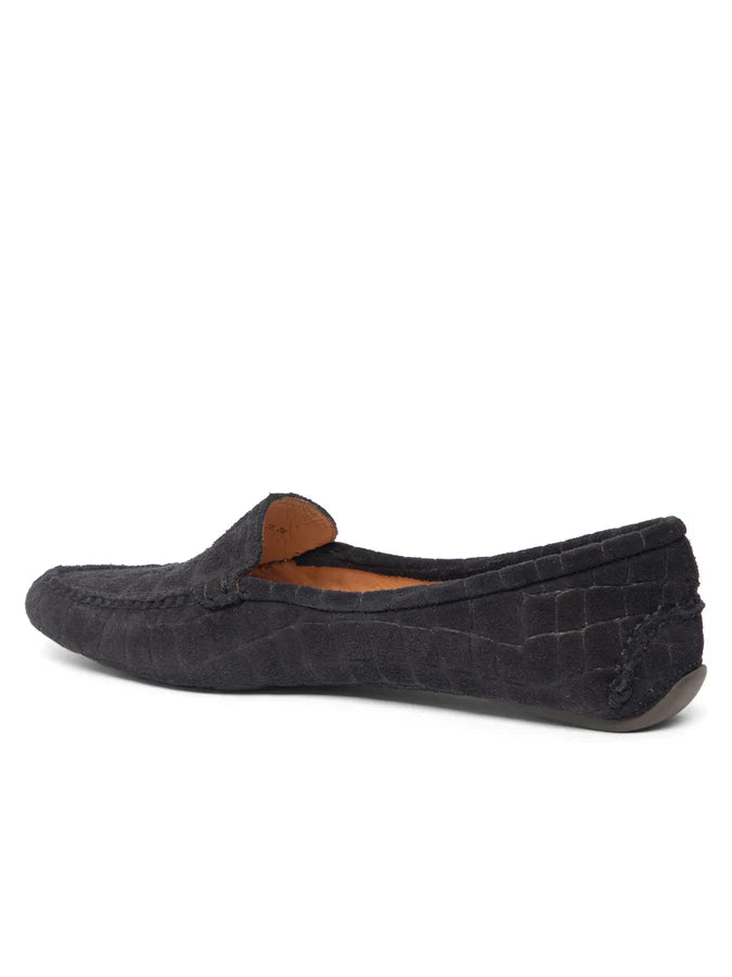 Patricia Green - Jillian Driving Moccasin in Suede Croc