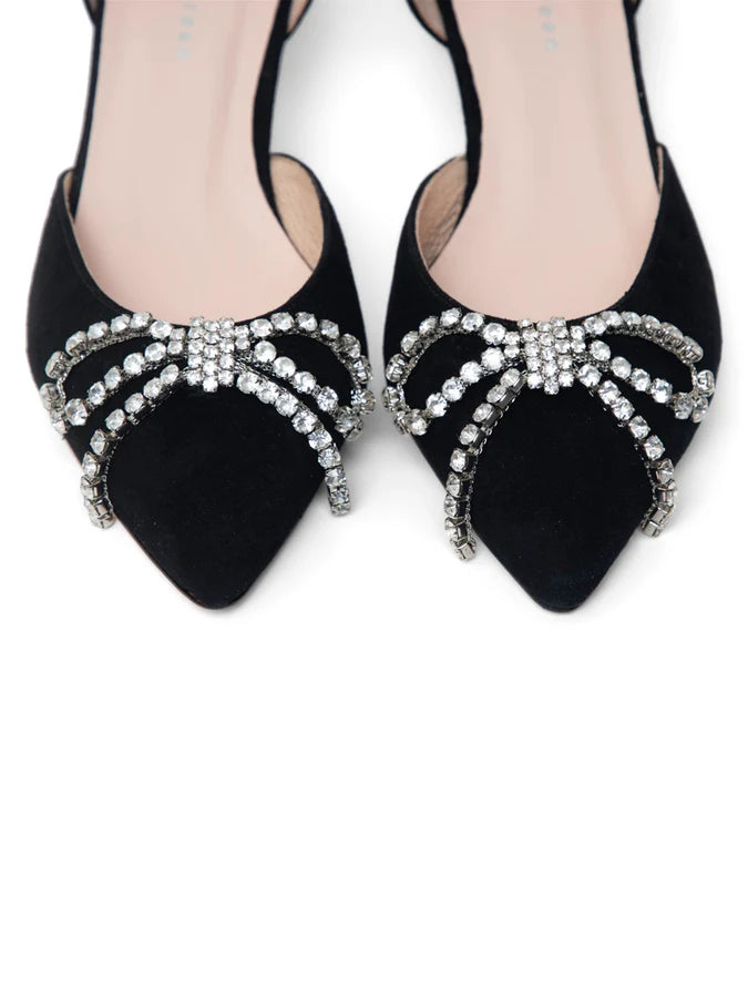 Patricia Green - Bella Crystal Bow d'orsay kitten heel