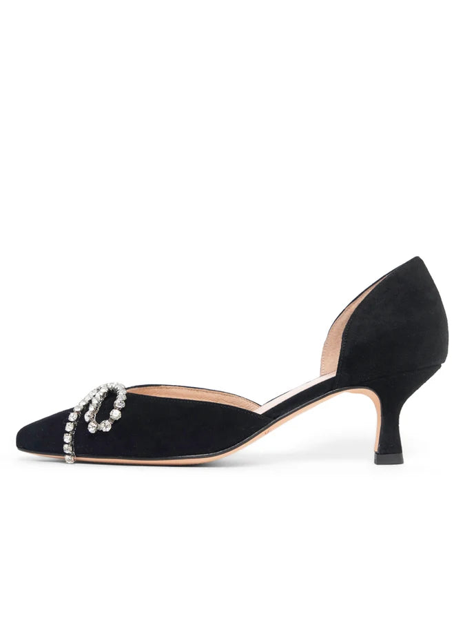 Patricia Green - Bella Crystal Bow d'orsay kitten heel