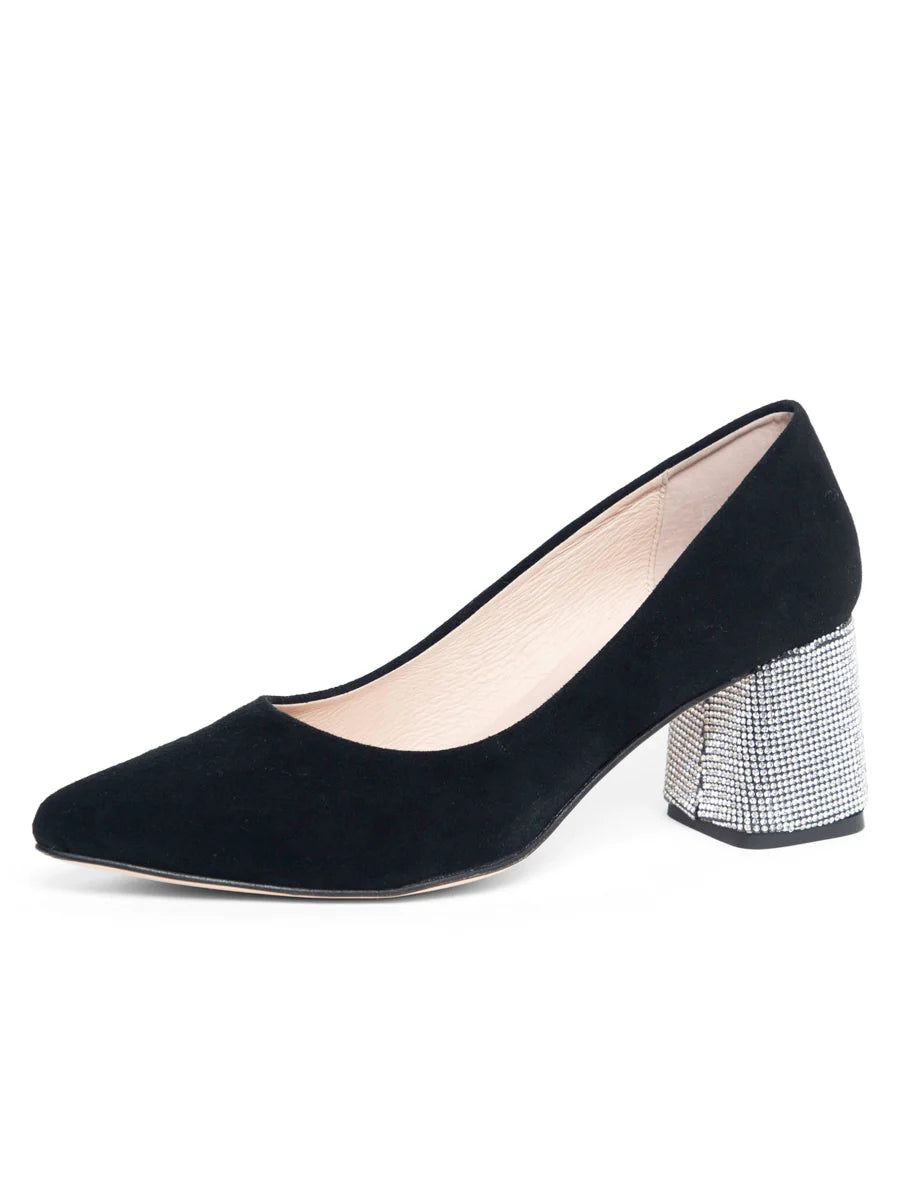Patricia Green - Estelle crystal wrapped block heel