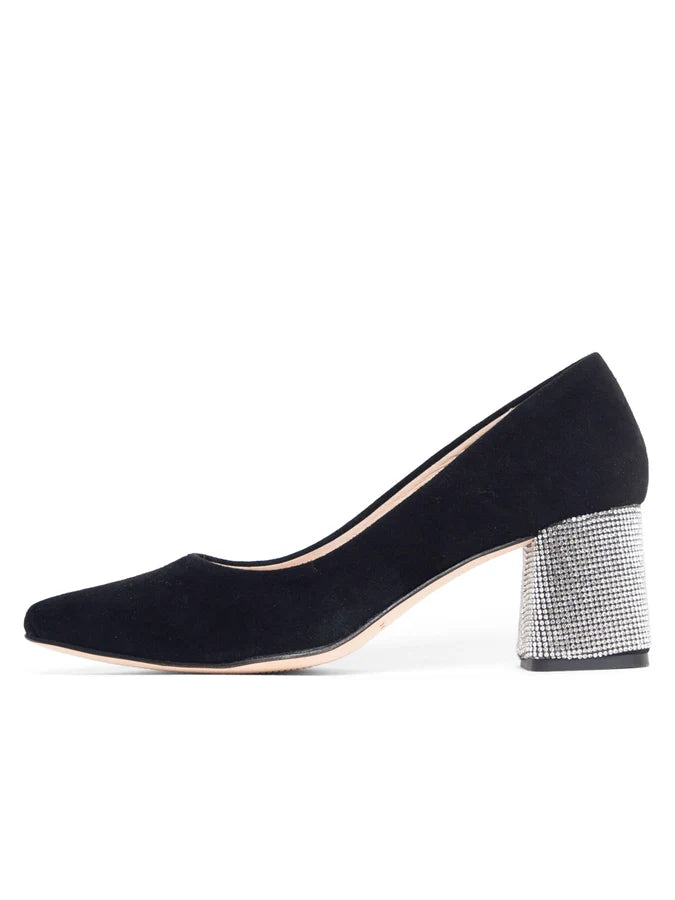 Patricia Green - Estelle crystal wrapped block heel