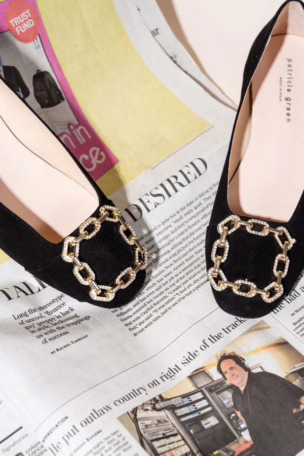 Patricia Green - Celine Chain Link Embellished Flat
