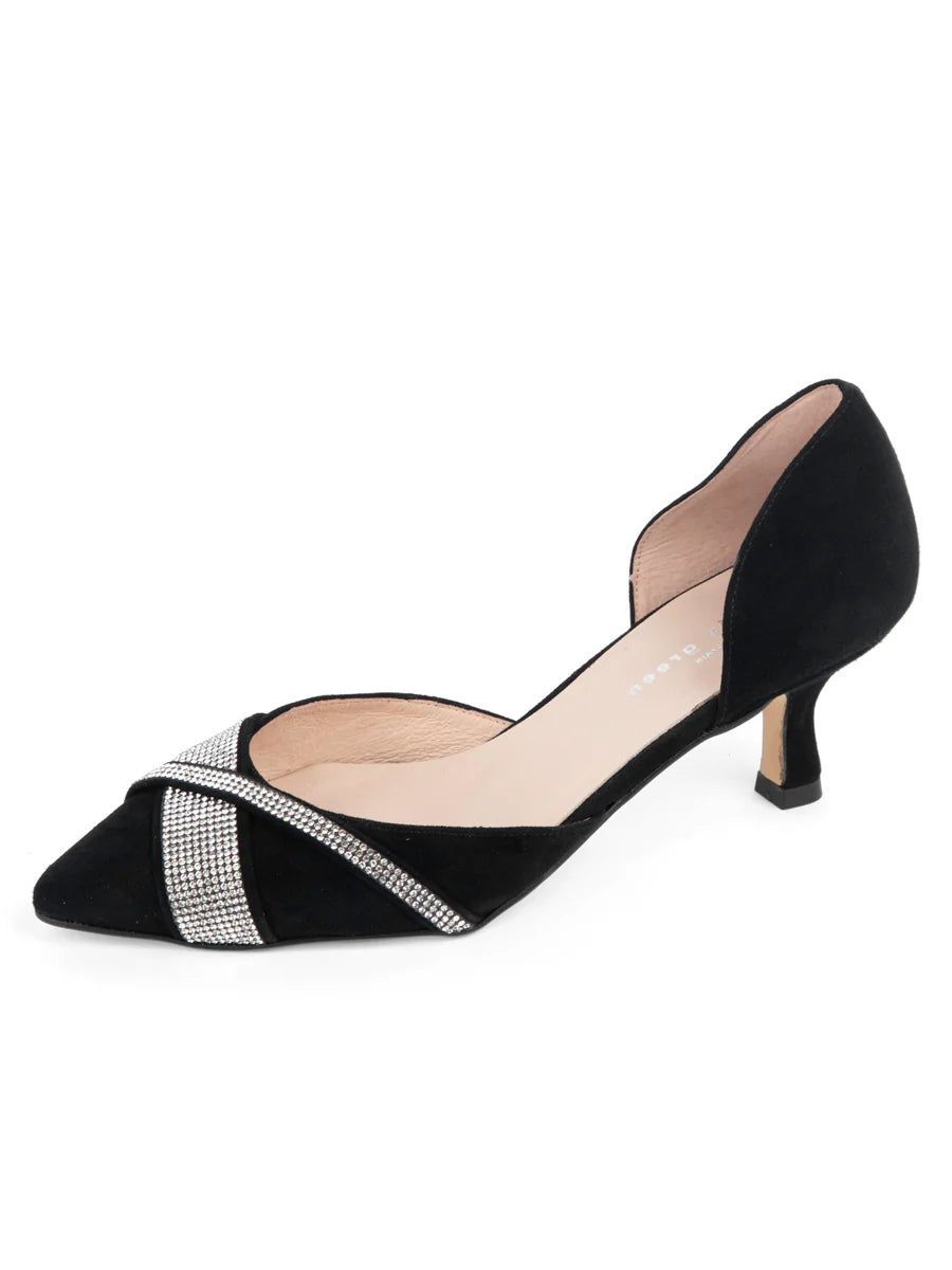 Patricia Green - Milan Crystal d'Orsay Kitten Heel