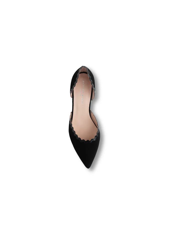 Patricia Green - Olivia Scalloped d'Orsay Kitten Heel