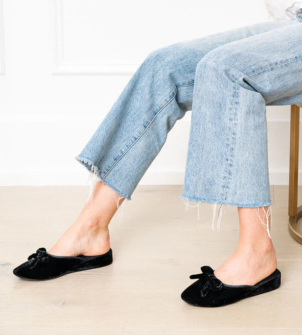 Patricia Green - Bardot Velvet Slip-On Slipper