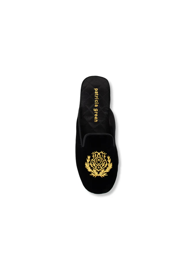 Patricia Green - Diana Embroidered Velvet Slipper
