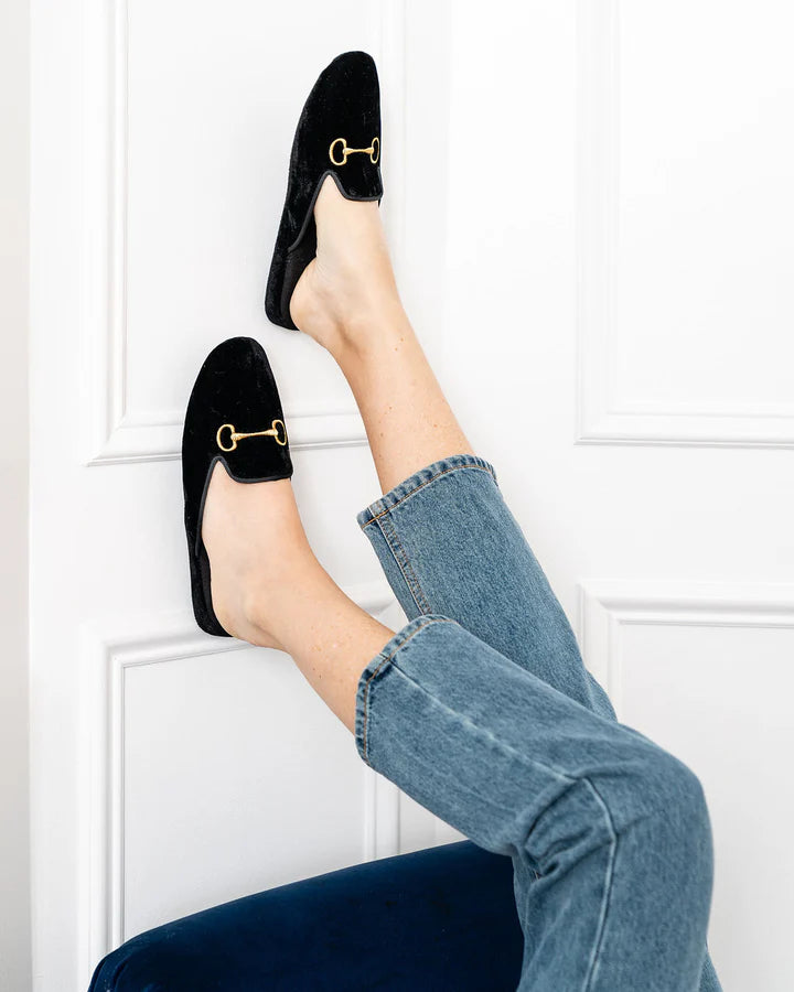 Patricia Green - Milano Embroidered Velvet Slipper