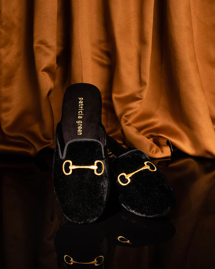 Patricia Green - Milano Embroidered Velvet Slipper